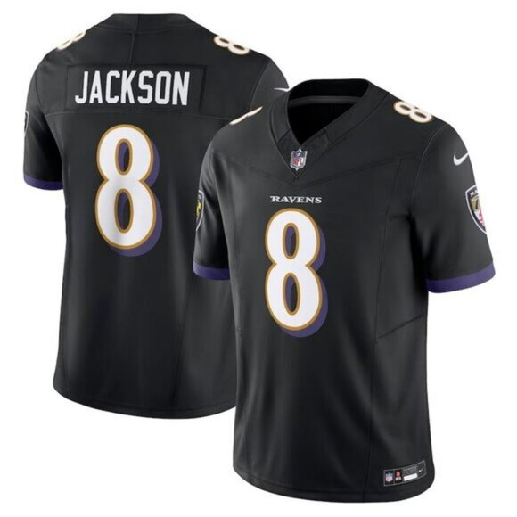 Mens Youths8 Lamar Jackson Black VaporLimited Jersey